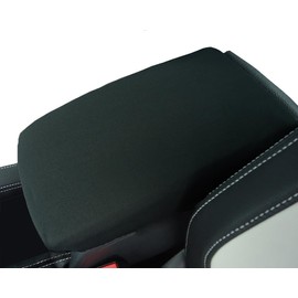 Car Console Covers Plus Made in USA Designed for Kia Telluride 2020-2025 Neoprene Auto Armrest Center Console Cover Protector Black (K2)