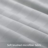 Tifschlaf Double Duvet Cover Set Grey - Satin Stripe Double
