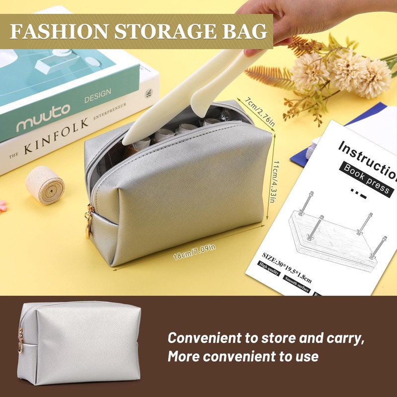 JUPEAN 45 Pcs Book Binding Kits Bookbinding Kit Book Press