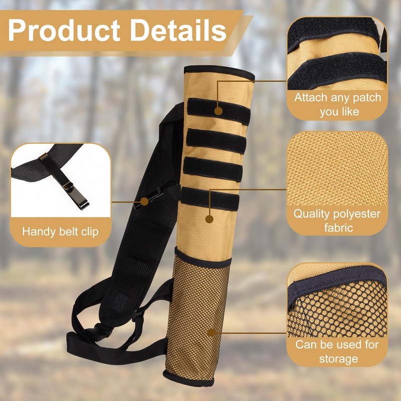 SERfawnCH 2-Pack Adjustable Hip/Back Archery Quiver - Lightweight Foldable Compact