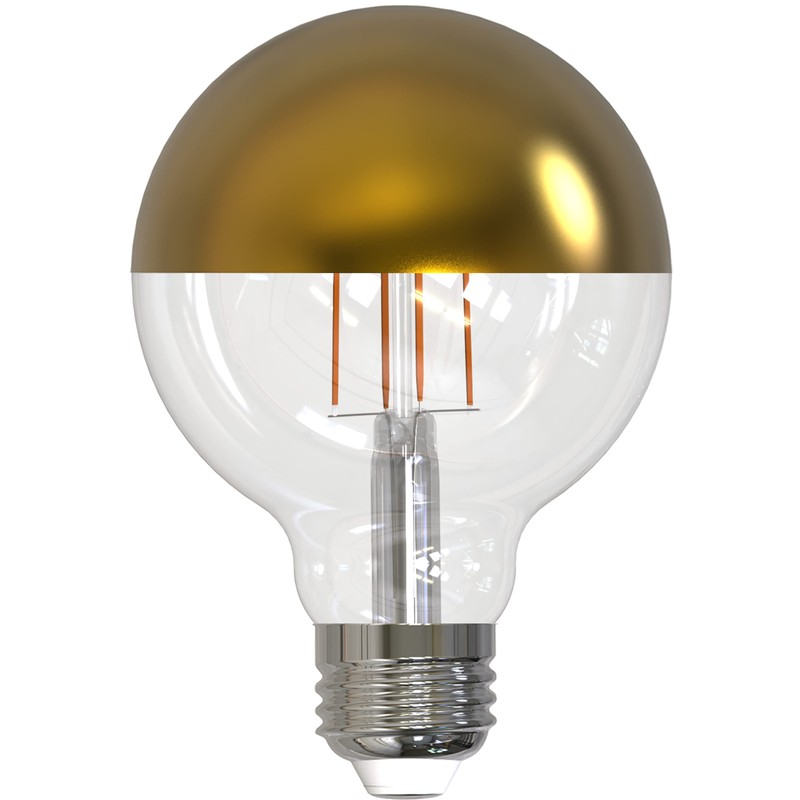 Bulbrite 776923 10-Pack Filaments G25 Half Gold Light Bulb