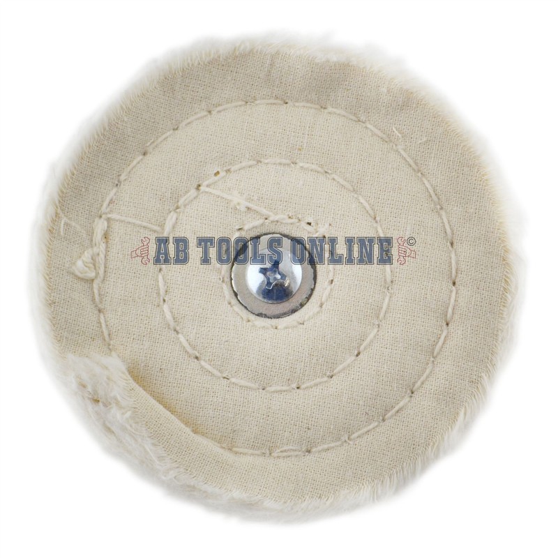 100mm 4" Soft Polishing Buffing Mop Cleaning Wheel Bench Grinder