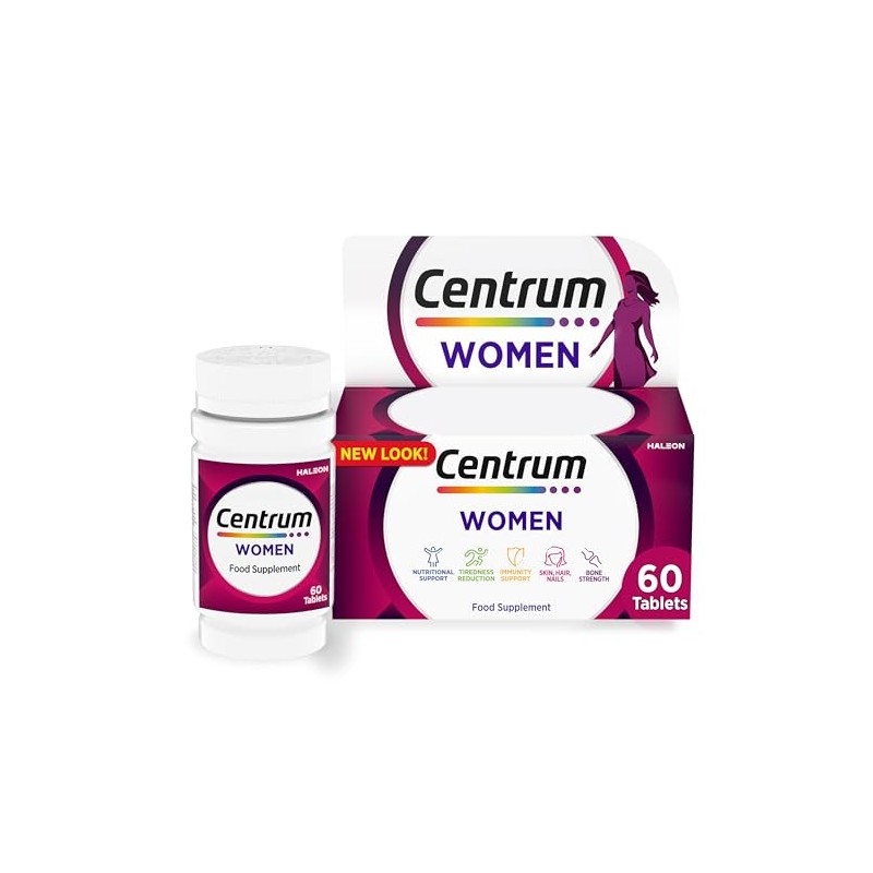 Centrum Women Multivitamin Tablets, Vitamins with Iron, 60 Tablets