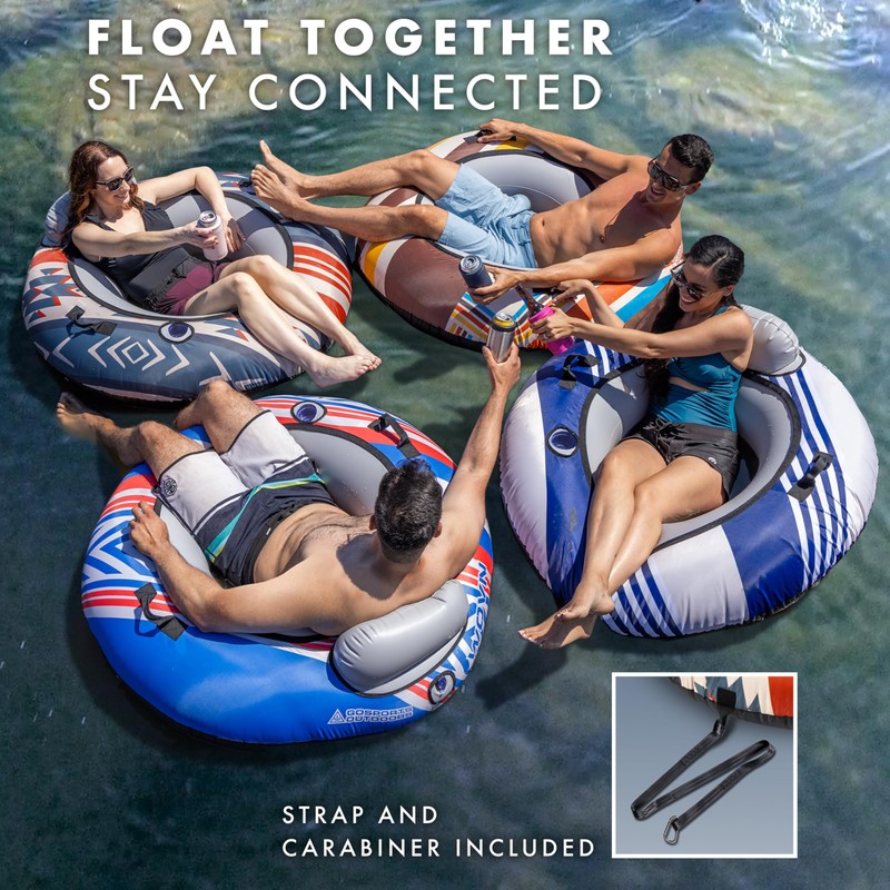GoSports WOVN River Tubes with Premium Canvas Covers - Choose