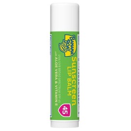 Banana Boat Aloe Vera with Vitamin E Sunscreen Lip Balm, SPF 45 .15 oz (4.25 g) (Pack of 2)