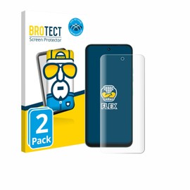 BROTECT 2 Stück Full-Cover Schutzfolie für Tecno Spark Go 2 Full-Screen Displayschutz-Folie [3D Curved, Anti-Fingerprint, Kristall-Klar]
