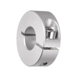 Kozelo 4Pcs Aluminum Alloy Shaft Collar - [14mm Bore x 35mm OD x 12mm Width] Clamping Style Shaft Collar for CNC Machine Tools, Hold Timing Pulleys Use, Silver Tone