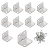 CXINCFBFUSH 10pcs (23*23*30mm) 40pcs M4*16 Screw Angle Bracket for Furniture