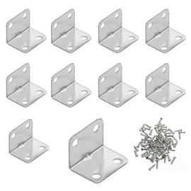 CXINCFBFUSH 10pcs (23*23*30mm) 40pcs M4*16 Screw Angle Bracket for Furniture Fixing