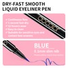 Docolor Eyeliner Waterproof Super Slim Liquid Eye Liner Gel Blue
