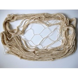 osters muschel-sammler-shop Fischernetz Natur ca. 400 x 200 cm/Dekonetz/Badezimmerdeko/Schwimmbaddekoration