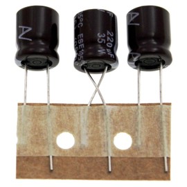 Elko Capacitor 20x Radial 220µF 35V Electrolytic Capacitor up to 105°C 220uF Electrolytic Capacitor from Arcotronics