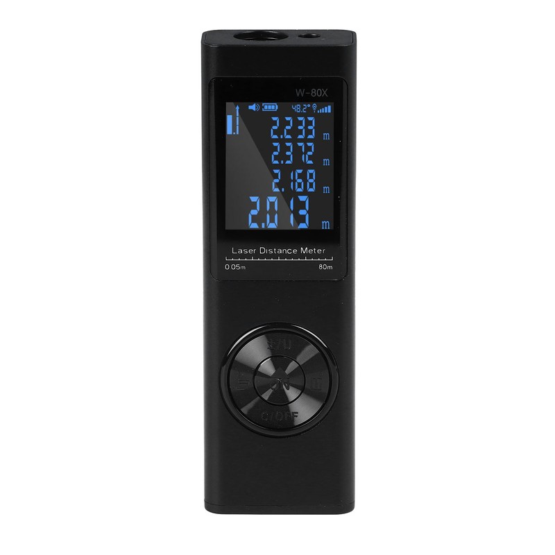 Laser Distance Meter Outdoor Handheld Measure Rechargeable Measurement Tool High