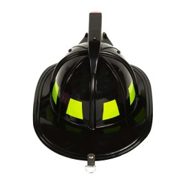 Aeromax Fire Fighter Black Helmet W/Lights & Siren Costume Hat Child