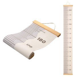 Ange Smile Kids Measuring Measures, Wall Hanging, Writable with Pen, Height Scale, Growth Records, Rolled, Compact Storage, Beige