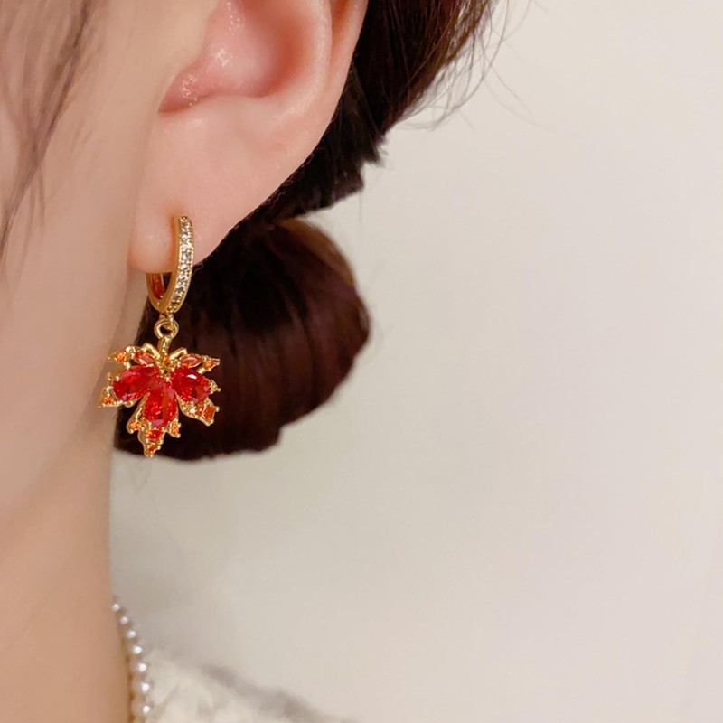 Thanksgiving Fall Earrings Accessories for Women Maple Leaf Fall Earrings