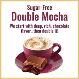 Hills Bros. Flavor Coffee (Sugar-Free Double Mocha, 12 Ounce (Pack of 2)