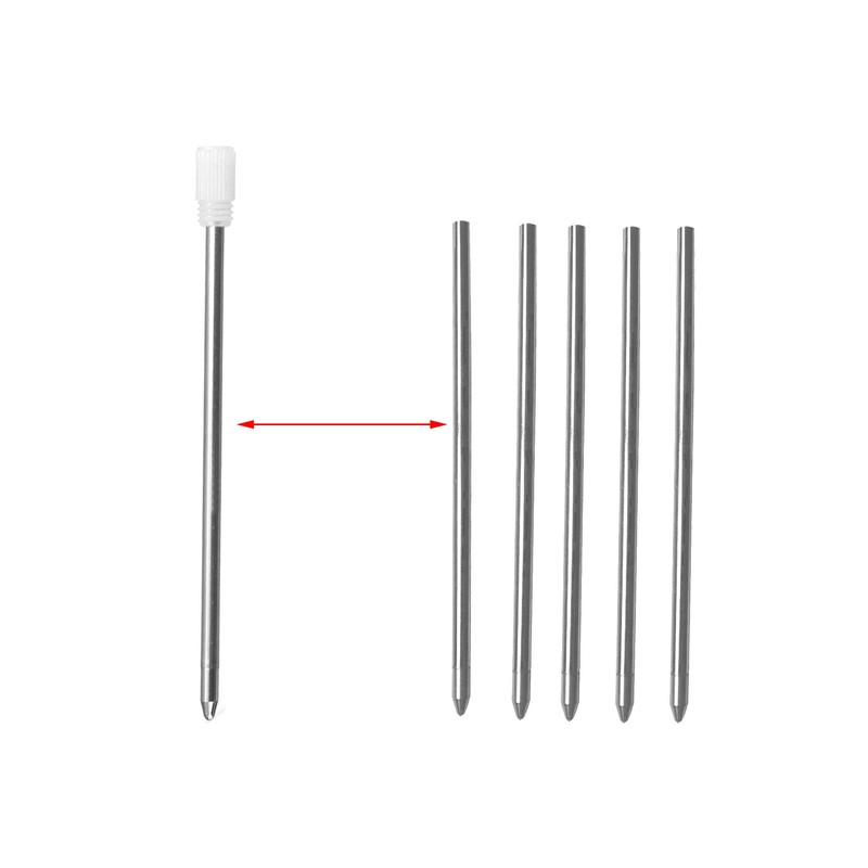 Pack of 10 Replacement D1 Black Ink Refills for Tech