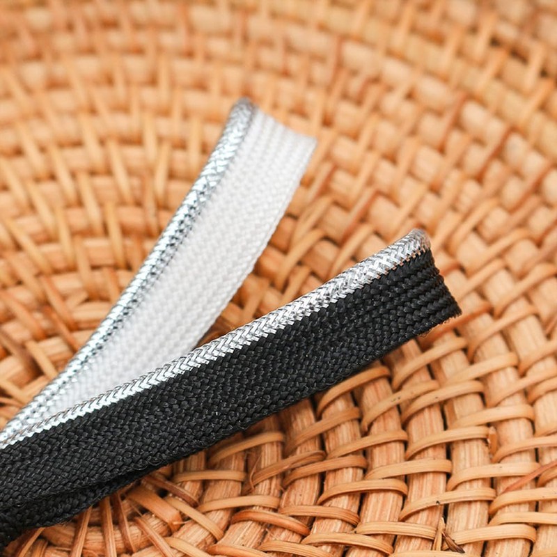 1cmx25m Polyester Piping Trim with Metallic Lip, Piping Bias Tape