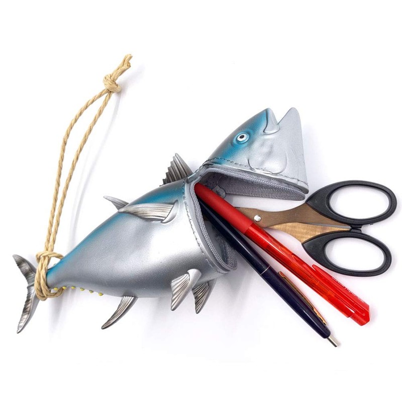 Soft Multi Case for Fish, Black Tuna, Pen and Glasses,
