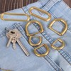 sourcing map 2Pcs Metal Rings Buckle for Bag Belt Strap