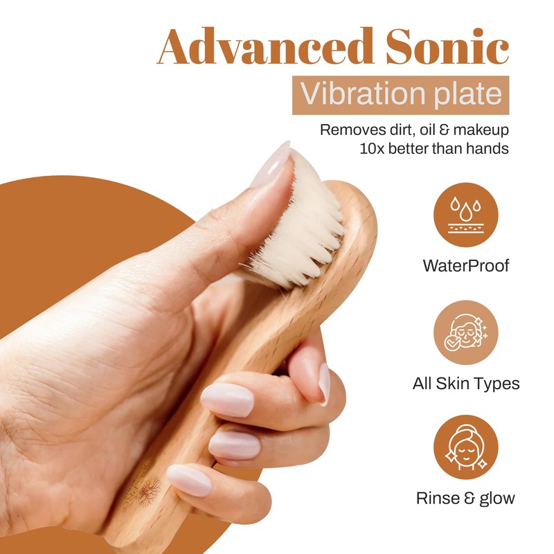 DSG PRO Face Brush – Soft Goat Hair & Natural
