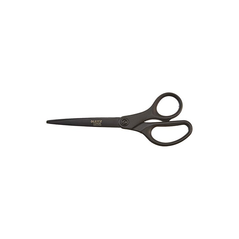 Leitz 54196095 180 mm Non Stick Titanium Scissors - Black