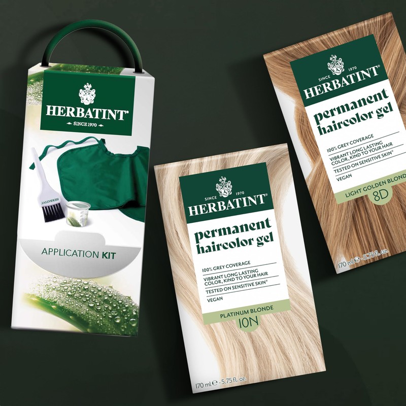Herbatint Hair Color Application Kit - Includes Brush, Cape &