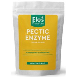 Pectic Enzyme Dry Powder (8oz)| Packed in Canada| Juice Extraction Agent; Increase Juice Yields; Prevent Pectin Haze| Used for Homebrewing and Winemaking| by Elo’s Premium