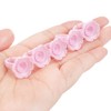 Mekupeu100 PCS Disposable Plastic Eyelash Flower Glue Ring