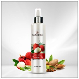 Vedicline Lychee Shake Cleansing Milk Easily Removes Makeup and Dirt Suits All Skin Types 100ml