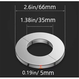 Stainless Steel Wall Split Flange Self-Adhesive tape Round Escutcheon Various pipes Plate Cover for Water Pipe Faucet Decoration Accessories (35mm/1.37in)