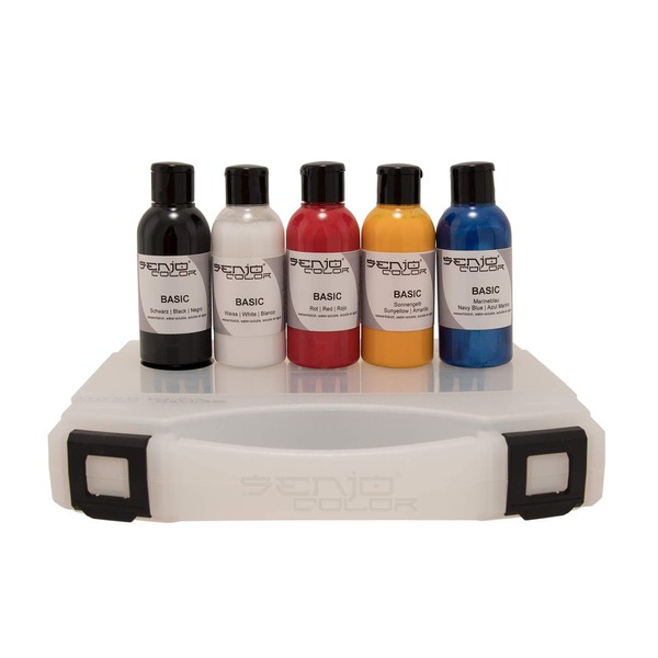 Senjo Color Basic Brush & Airbrush Body Painting Paint Set