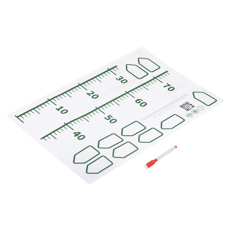 sourcing map Growth Chart 200cm Metric Height Chart Ruler Wall