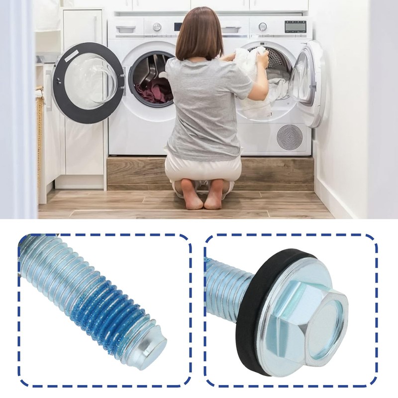 EMSea 1 x Washer Agitator Bolt with Rubber Seal Replacement