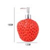 WAIT FLY Strawberry Shaped Soap Dispenser with Removable Pump, Refillable