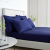 Bianca 200 Thread Count Cotton Percale Oxford Pillowcase Pair Navy