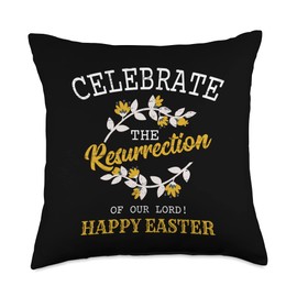 Resurrection of Lord Chocolate Egg Easters Easter Celebrate The Resurrection of Our Lord Happy Easter Jesus Throw Pillow, 18x18, Multicolor