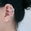 5Pcs Statement Ear Cuffs Earrings Sets for Women Teen Girls,Leaf