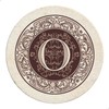 Thirstystone posavasos para bebida, monograma letra A, O, 4 piezas,