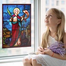 Saint George Stained Glass Window Film 24"x36.3" (24"x36.3")