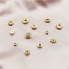 INSPIRELLE 120pcs Spacer Beads Gold Plated Long-Lasting Heishi and Rondelle