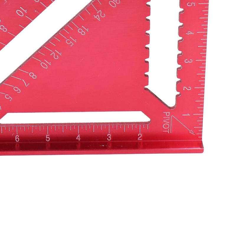 Woodworking Triangle Aluminum Alloy Red Corrosion Resistance Clear Scale Carpentry