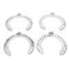 4pcs Horseshoes Aluminum Alloy Light Weight Reliable Practical Horse Riding