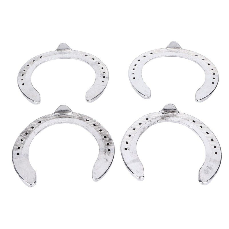 4pcs Horseshoes Aluminum Alloy Light Weight Reliable Practical Horse Riding