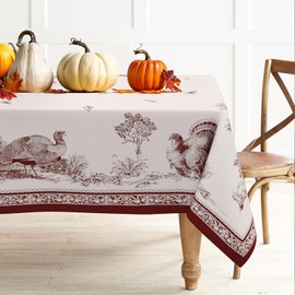 Bnejvif Thanksgiving Tablecloth Fall Tablecloth Rectangular Leaves Autumn Tablecloths Waterproof Thankgiving Decorations Printed Fall Table Cloth for Rectangular Tables 60 X 120 Inches