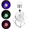 GFYWZ Wind Spinner Light Solar Garden Hanging Wind Chime Spiral