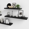 WELLAND WELLAND 60 inch Black Mission Floating Shelves for Wall,