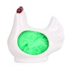 Ceramic Kitchen Scrubby Sponge Holder, White Chicken Collection, Adorable Home