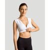 Tommie Copper Shoulder Support Compression Bra with Front Zipper Closure